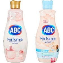 Abc Parfumia Zarif Orkide 60 Yıkama Çamaşır Yumuşatıcısı (1 x 1440 Ml) ve Abc Parfumia Sensitive Bebeklere Özel 60 Yıkama Çamaşır Yumuşatıcısı (1 x 1440 Ml)