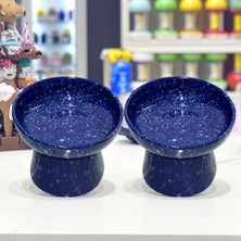 Eğimli Yüksek Seramik Mama ve Su Kabı – Ergonomik Kedi Köpek Mama Kabı | Sağlıklı, Dayanıklı, Kolay Temizlenebilir | Boyun ve Omurga Dostu