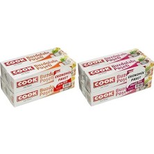 Buzdolabı Poşeti 3+1 Ekonomik Paket, Orta Boy 24 x 38 cm (1 x 4 Adet) ve Buzdolabı Poşeti 3+1 Ekonomik Paket Büyük Boy 30 x 45 cm