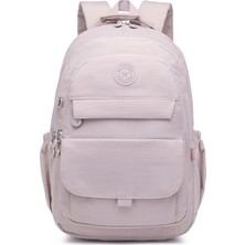 Smart Bags Büyük Boy Laptop Bölmeli Çok Cepli Su Geçirmez Krınkıl Kumaş Lise Okul Çantası Kum