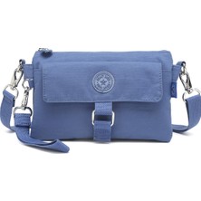 Smart Bags Günlük Minik Boy Su Geçirmez Krınkıl Kumaş Kadın Telefon ve Postacı Çantası Mavi