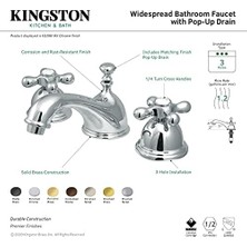 KS3960AX Restorasyon Yaygın Banyo Bataryası, Mat Siyah, 6,5 x 3,5 x 3,06