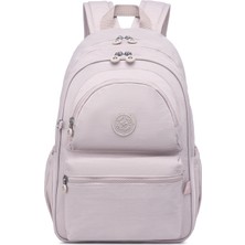 Smart Bags Büyük Boy Laptop Bölmeli Su Geçirmez Krınkıl Kumaş Okul Çantası Kum