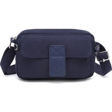 Smart Bags Günlük Minik Boy Su Geçirmez Krınkıl Kumaş Kadın Telefon ve Postacı Çantası Lacivert