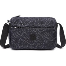 Smart Bags Günlük Küçük Boy Su Geçirmez Hafif Krınkıl Kumaş Kadın Çapraz Çanta Puantiye Siyah