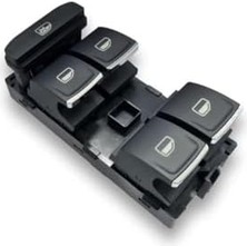 Sol Ön Dörtlü Cam Düğmesi Krom 5G0959857C Vw Passat B8 ile Uyumlu 2015-2020