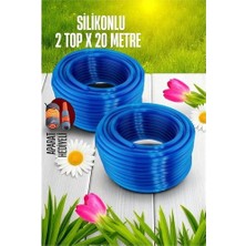 Uravas Store Mey Ithalat® 40 Metre Silikonlu Bahçe Hortumu Sulama Aparatı Hedi̇yeli̇ 712343