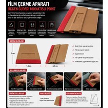 Loacandleco Film Çekme Aparatı Üçgen Güderi Mıknatıslı Point – Cam Film Uygulama Aparatı, Mıknatıslı Film Raklesi, Su Sıyırma Aparatı