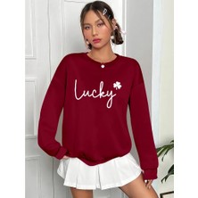 Lune Store Kadın Uzun Kollu Bisiklet Yaka Viskon Iki Iplik Bluz