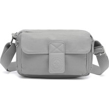 Smart Bags Günlük Minik Boy Su Geçirmez Krınkıl Kumaş Kadın Telefon ve Postacı Çantası Buz Gri