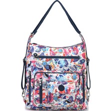 Smart Bags Büyük Boy Su Geçirmez Krınkıl Kumaş Hem Sırt Hem Omuz Çantası Selva