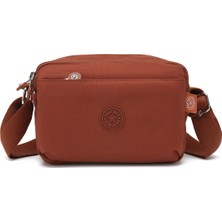 Smart Bags Günlük Küçük Boy Su Geçirmez Hafif Krınkıl Kumaş Kadın Omuz Çantası Kiremit