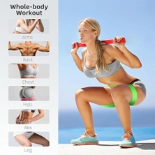Farklı Dirençte Pilates Squat Aerobik Bandı - Hafif,orta,sert Çalışma Lastiği-Evde Spor Karın Kası Sıkılaşma Seti