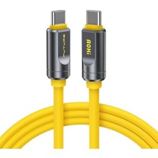The Future Adonis Type-C To Type-C 2m Pd 3.1 120GBPS 240W 8k Süper Hızlı Şarj/data Kablosu, Sarı