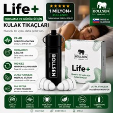 Bollsen Life+ Uyku Kulak Tıkaçları – Silikon Gürültü Engelleyici Kulak Tıkacı, 24 Db Snr Ses Yalıtımı, Gün Boyu Rahat Kullanım, Kolay Takıp Çıkarma, Dayanıklı ve 150 Kez Tekrar Kullanılabilir (1)