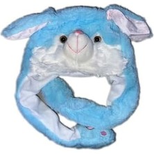 Mınıso Kulakları Hareket Eden Peluş Şapka - Tavşan, Standart, 832700175, Çok Renkli, Yetişkin