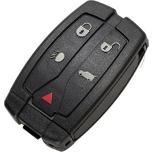 Autohan Keys Land Rover Freelander 2 Uyumlu Akıllı Anahtar Kumanda Kabı, Siyah, Plastik, 5 Tuşlu, Anahtar Muhafazası