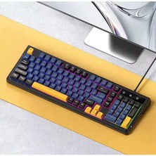 T-Wolf T13 Rgb Kablolu Gaming Klavye 98 Tuşlu Kompakt Oyuncu Klavyesi Retro Tasarım LED Aydınlatmalı