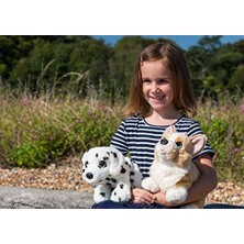 Keel Toys SD2532 Yumuşak Oyuncak Imzalı Yavru Köpek Alsatian, Siyah, Kahverengi