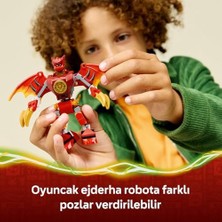 Kai’nin Ejderha Robotu Savaş Paketi 71851-6 Yaş ve Üzeri Çocuklar Için 2 Kılıçlı Kai, Sora ve Pençeli Toprak Canavarı Minifigürleri Içeren Oyuncak Yapım Seti, Hediye Fikri (85 Parça)