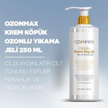 Krem Köpük Ozonlu Yıkama Jeli 250 Ml, Cildi Aydınlatır Cilt Tonunu Eşitler Ferahlık ve Tazelik Verir.