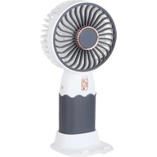 Azurtech Taşınabilir Elle Tutulabilir, Şarjlı Masa ve El Fanı Vantilatör, Telefon Standlı Mini Fan, 16*8 Cm, Hafif Tasarım, Düşük Gürültü