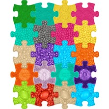 Muffik Mini Puzzles Set · 14,25X17,29 cm · 20 Parça Duyusal Mat | Yumuşak-Sert | Duyusal & Ince Motor ve Eşleştirme Oyunları