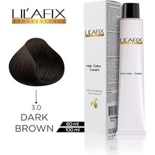 Tüp Saç Boyası 100 ml 3.0 Koyu Kahve (2 Paketi)