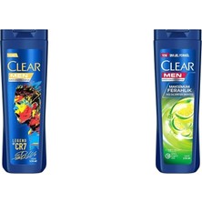 Clear Men Kepeğe Karşı Etkili Şampuan Legend By Cr7 Cristiano Ronaldo 350 Ml(2) Clear Men Maksimum Ferahlık Yağlı Saç Derisi Için Limon Özlü Kepeğe Karşı Etkili Şampuan 350 Ml(1)