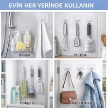 Sogud Kendinden Yapışkanlı Askı 10’lu Set – Güçlü Vakum Duvar Askısı, Su Geçirmez Banyo & Mutfak Askılığı, Delme Gerektirmeyen Raf ve Havlu Askısı, Cam Için Şeffaf Yapışkan Askı