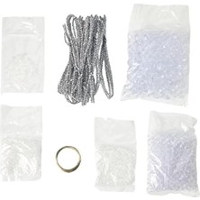Dekorasyon Seti, Plastik Inciler, 8,9 Cm, 12 Adet