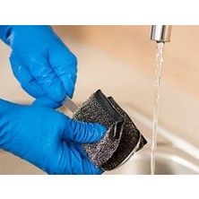 Glitzi Power Pad Inox, Ekstra Kaliteli, Pas Tutmaz, Zorlu Lekeleri Söker, 2'li Paket