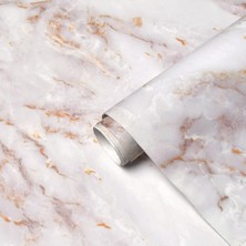 Kendinden Yapışkanlı Mermer Kağıdı, 45 cm x 300 cm Su Geçirmez Film, Kolay Uygulanır Çıkarılabilir Yüzey Kaplama, بديل الرخام, Mutfak Tezgahı ve Dolap Yenileme Için Mükemmel Çözüm