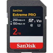 Prime Extreme Pro Extreme Pro Sdxc Uhs-I Hafıza Kartı 2 Tb (V30, 250 Mb/s'ye Kadar Aktarım Hızı, U3, 4K UHD Videolar) Quickflow Teknolojisi, Isıya Dayanıklı