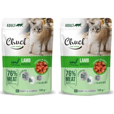 Prime Chuck Pouches, Yetişkin, Kuzu Etli 100 gr x 24 Adet (2 Paketi)