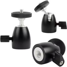 Prime Ayex AX-BH01 Mini Top Başlı Kafası | Stabil ve Esnek Açı Ayarlı Ball | Kamera ve Aksesuarlar ile Uyumludur