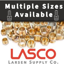 Prime Lasco 17-6691 3/8-Inç Dişi Ince Diş Flare 1/4 Inç Sıkıştırma Pirinç Adaptör