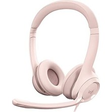 Prime H390 Kablolu Kulak Üstü Mikrofonlu Kulaklık, Dijital Ses, Katlanabilir Gürültü Önleyici Mikrofon, Kablo Üzeri Denetimler, Pembe