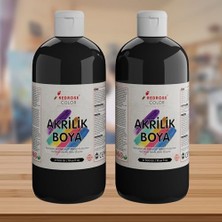 Prime Siyah Akrilik Boya 2'li Set 2X500GR