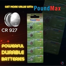 Prime Lityum CR927 Düğme Piller, 3V | 1x 5-Pack