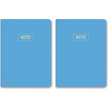 Prime Le Notes Mini Defter Çizgili Mavi 14X20 cm (2 Paketi)