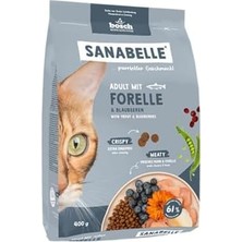 Prime Sanabelle Life Alabalıklı ve Yaban Mersinli Yetişkin Kuru Kedi Maması 400 gr