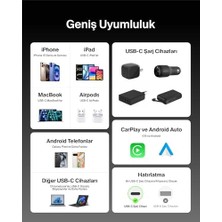 Prime 2'li Örgülü Usb-C - Usb-C Kablo, 1,5 M, 60 W – Yumuşak, Esnek ve Hızlı Şarj Kablosu, 17 ve 16 Serisi, Galaxy S25, 10, iPad Pro ve Daha Fazlasıyla Uyumlu, Siyah