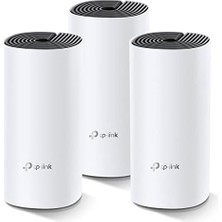 Prime Deco M4 3-Pack, AC1200 Mbps, Dual-Band, Gigabit Portları, 100 Cihaza Kadar Bağlanılabilirlik, 370 M²'ye Kadar Kapsama, Mobil Uygulama ile Kolay Kurulum, Wi-Fi 5 Mesh Sistemi