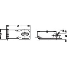 Prime Sea-Dog 221130-1 - 2-11/16" U x 1-1/16" W Paslanmaz Çelik Döner Hasp, Gümüş