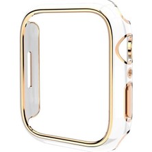 Prime 40MM ile Uyumlu Çizgili Kasa Koruyucu Beyaz