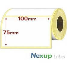 Prime 100X75 mm Termal Etiket, Barkod/adres/kargo Termal Etiketleri, Zebra ve Diğer Yazıcılarla Uyumlu
