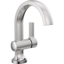 Prime Musluk Albion Tek Delikli Banyo Bataryası, Krom Tek Kolu Banyo Bataryası, Banyo Lavabo Bataryası, Metal Push Pop-Up Drenaj Grubu, 1.2 Gpm Akış Hızı, Krom 15855LF