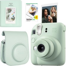 Prime Mini 12 Yeşil Fotoğraf Makinesi 20LI Film ve Pvc Albümlü Çantalı Set 1-FOTSI00197-FB-SET1