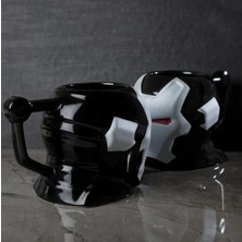 Prime Iron Man Tasarım Kupa, Siyah ve Beyaz, Dekoratif Kahve Bardağı